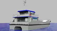เรือขนส่งสัมภาระขึ้นฝั่งแบบมีถัง สำหรับขาย