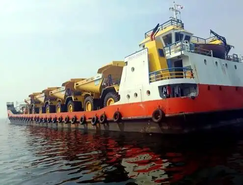 เรือขนส่งสัมภาระขึ้นฝั่งแบบมีถัง สำหรับขาย