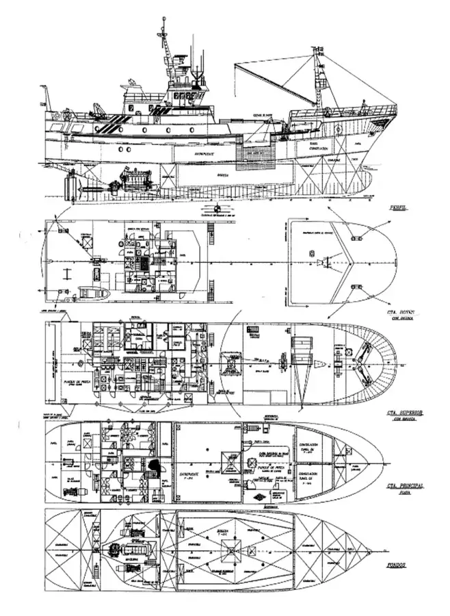 เรือลากอวนแบบ Longliner สำหรับขาย
