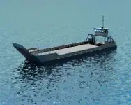 เรือขนส่งสัมภาระขึ้นฝั่งแบบมีถัง สำหรับขาย