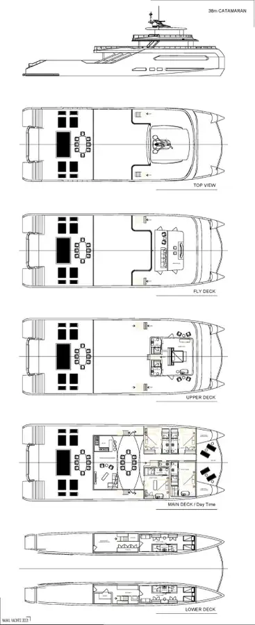 เรือสองลำ (Catamaran) สำหรับขาย