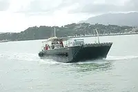 เรือขนส่งสัมภาระขึ้นฝั่งแบบมีถัง สำหรับขาย