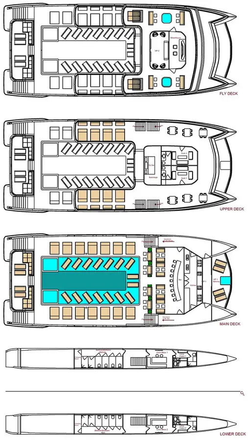เรือสองลำ (Catamaran) สำหรับขาย