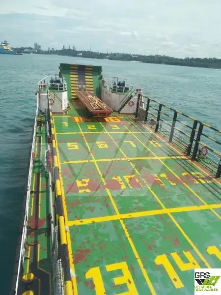 เรือขนส่งสัมภาระขึ้นฝั่งแบบมีถัง สำหรับขาย